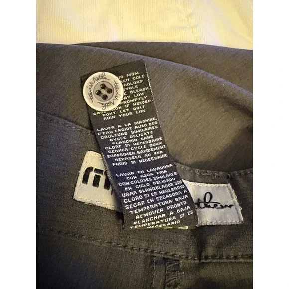Travis Mathew Shorts Mens Size 36x11 Gray Golf Casual Chino Stretch - Picture 8 of 8